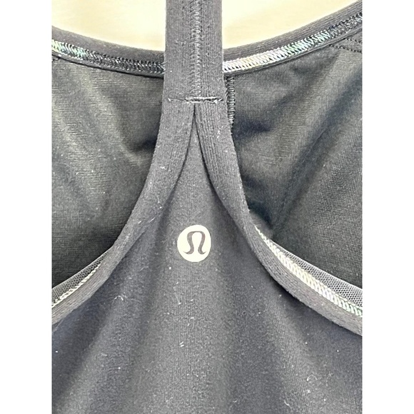 Lululemon Athletica Women's Black Racerback Strap Padded Tank‎ Top Size 4 - Picture 4 of 8